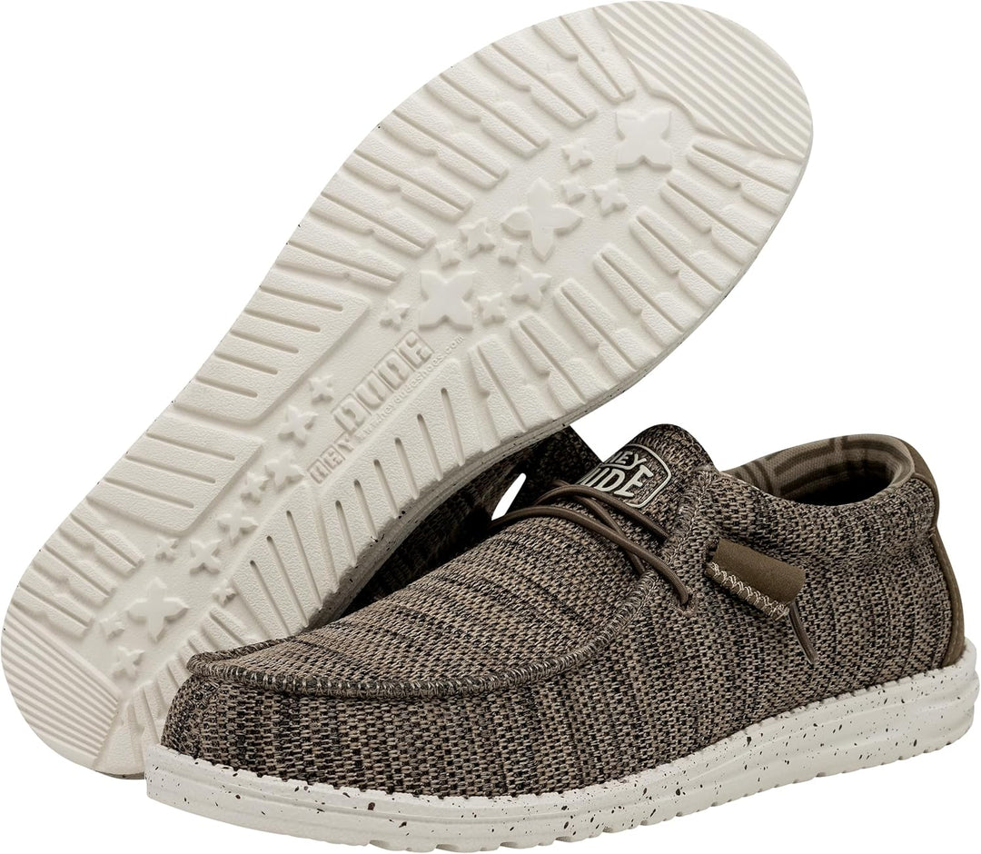 Hey Dude Herren Wally Sox Moc Toe Shoes 37 EU Braun, 37 EU Braun