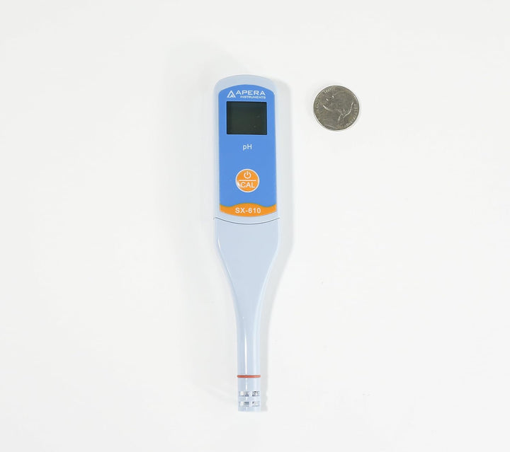 Apera Instruments SX610 pH-Meter (pH ±0,1 Genauigkeit, Messbereich pH 0-14, Temperaturanzeige, wasse