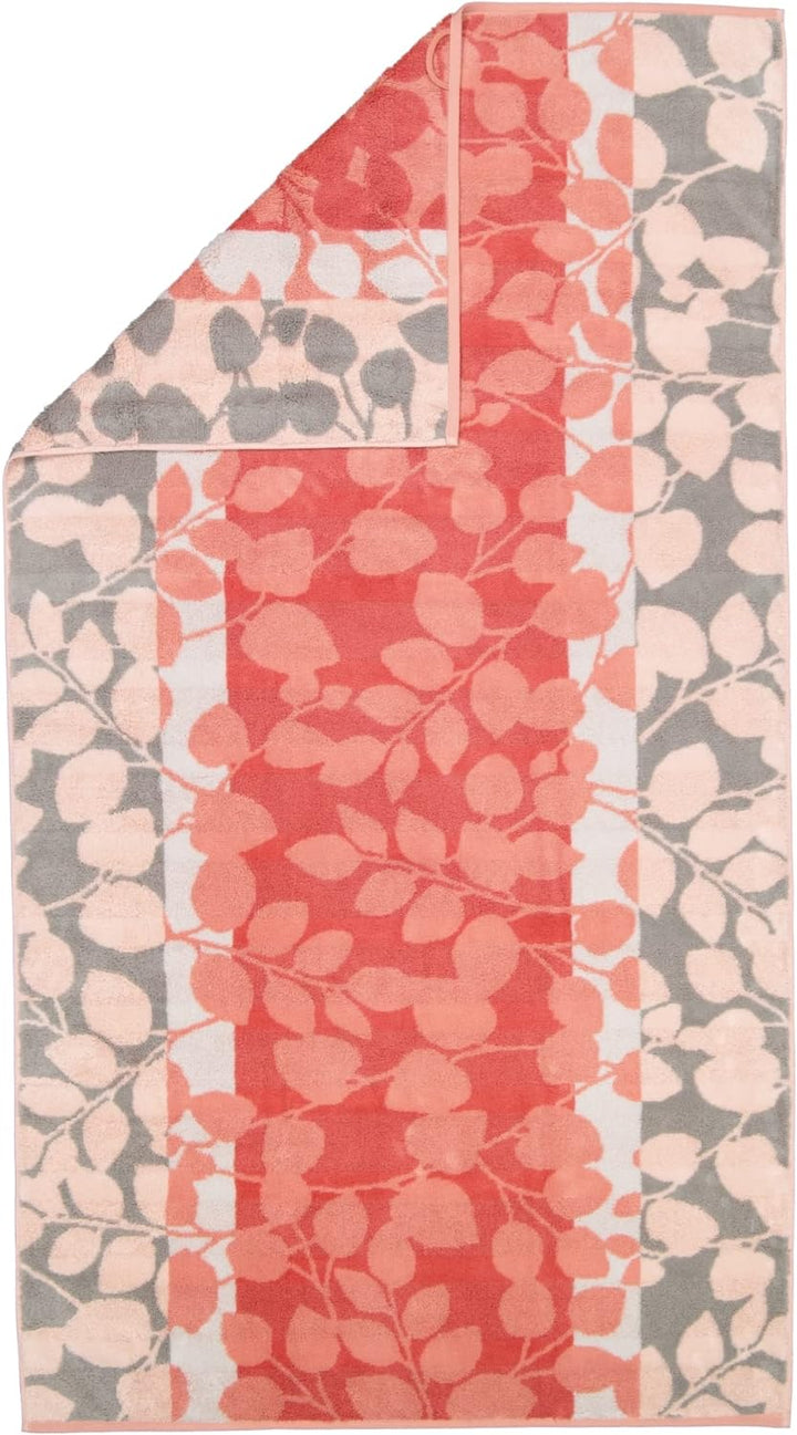 CAWÖ Home Handtücher Noblesse Harmony Floral 1086 Koralle - 27 Duschtuch 80x160 cm, Duschtuch 80x160