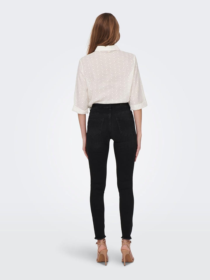 ONLY Female Skinny Jeans ONLBLUSH HW SK ANK DNM REA005 S / 32L Washed Black, S / 32L Washed Black