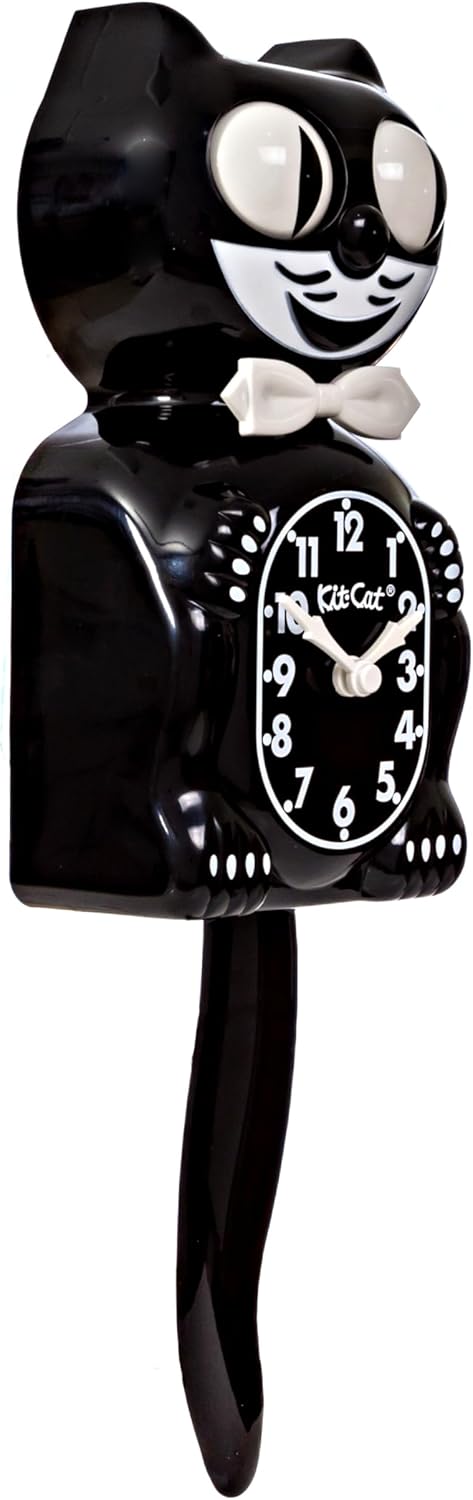 Kit-Cat-Wanduhr, schwarz