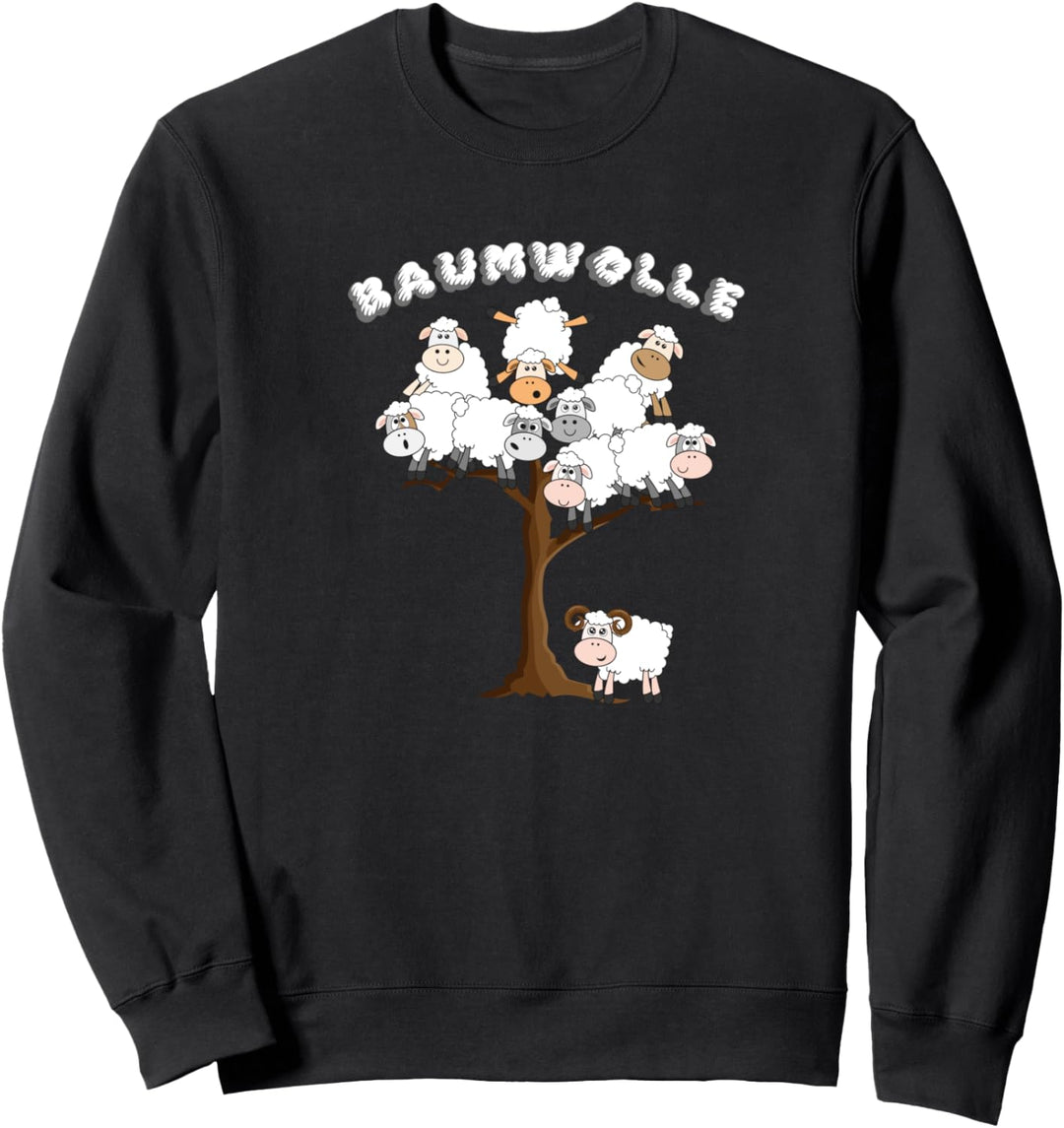 Baumwolle als Schaf, Super Geschenk als Schafe Kind Schlaf Sweatshirt