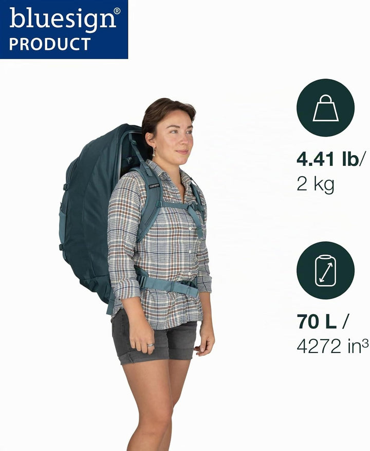 Osprey Damen Fairview 70 Backpack O/S Deep Peyto, O/S Deep Peyto