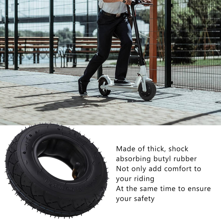 Hozee 2.50-4 Reifen und Schlauch, Safe Low Noise 2.50-4 Reifen- und Schlauchsatz Gummi für Sackkarre