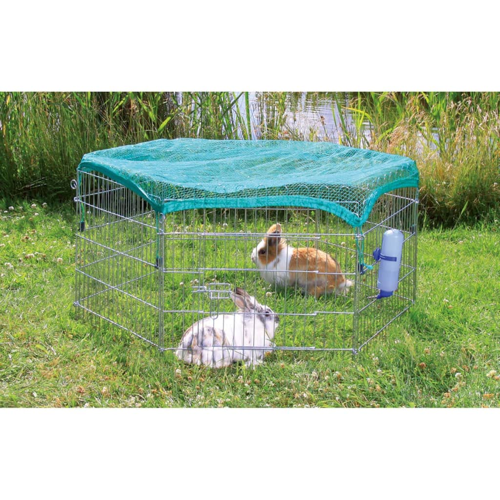 Trixie 6253 natura Freilaufgehege mit Schutznetz, verzinkt, ø 126 × 58 cm, ø 126 × 58 cm