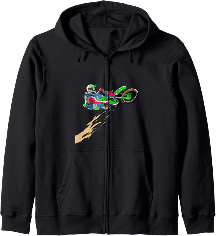 Retro Motocross Vintage Biker Motorcycle Bike Motorräder Kapuzenjacke