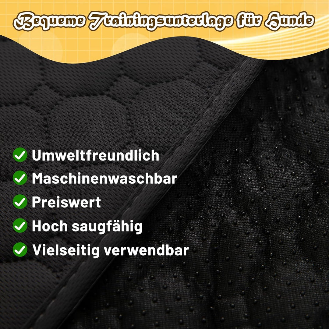 Hunde-Katzen-Trainingsunterlage 2-TLG. Set | Extra stark saugfähig | Wasserdicht & rutschfest | Wasc