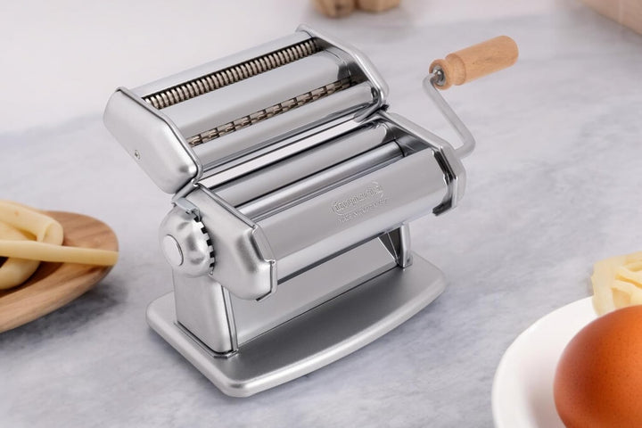 Imperia IPASTA Classica Nudelmaschine 100% Made in Italy. Frischpastamaschine aus Stahl. Manuelle Te
