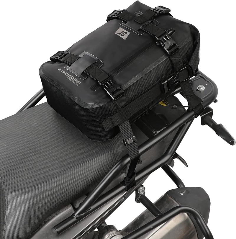 Rhinowalk Motorrad Sitztasche 8/15/30L Wasserdicht Motorradtasche Satteltaschen Gepäckträgertaschen