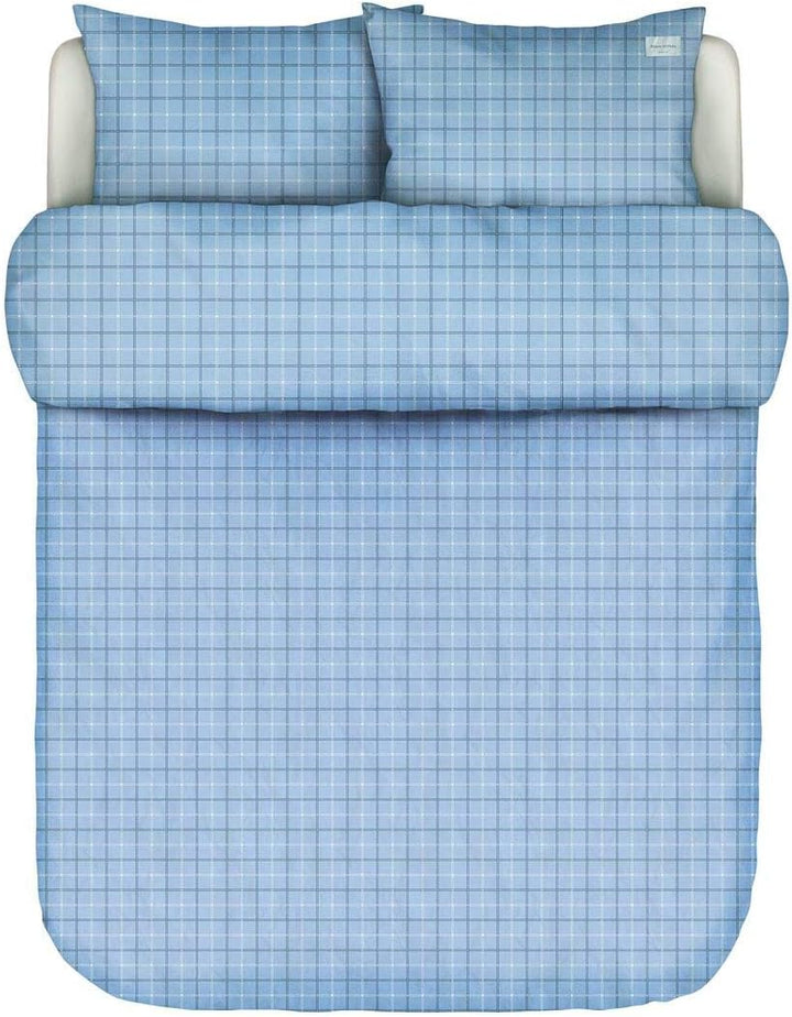 Marc O Polo Bettwäsche Tolva Soft Blue 1 Bettbezug 155 x 220 cm + 1 Kissenbezug 80 x 80 cm