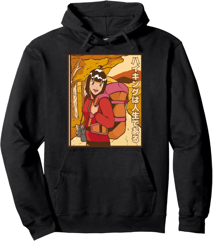 Cooler Wanderrucksack, Anime, japanischer japanischer Abenteuerrucksack Pullover Hoodie
