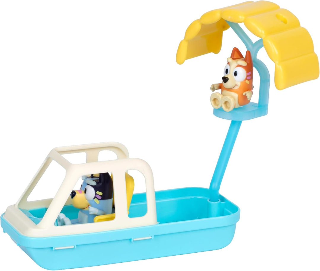 BlueY-Spielset Kreuzfahrtschiff, mit 5 Spielbereichen, Wasserrutsche, Kletterwand, Schnellboot und P