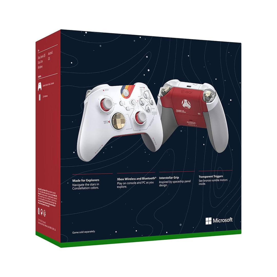 Xbox Wireless Controller - Starfield Limited Edition Rot, Weiss, Rot, Weiss