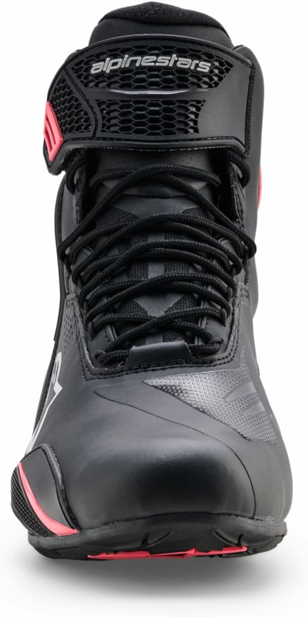 Alpinestars Stella Faster-4 Drystar Schuhe 42 EU Schwarz Grau Pink, 42 EU Schwarz Grau Pink