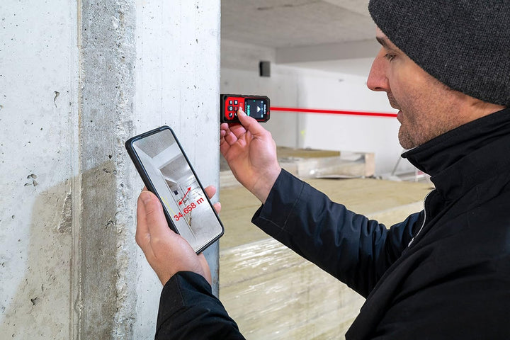 SOLA METRON BT - Laser Entfernungsmesser 30m, 60m, 80m, 120m – Distanzmesser Laser mit Bluetooth Dat