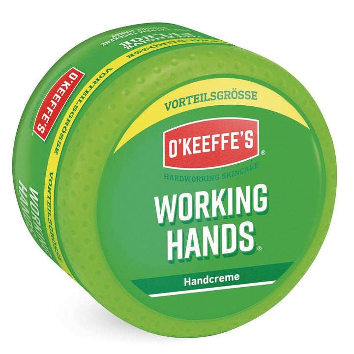 O'Keeffe's Working Hands, 193g Tiegel - Handcreme für extrem trockene, rissige Hände | Erhöht sofort