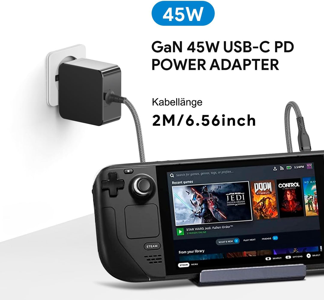 HKY 45W 40W 15W USB C Ladegerät für Anker Soundcore Mini Bluetooth Lautsprecher, JBL Charge 6 Clip 5