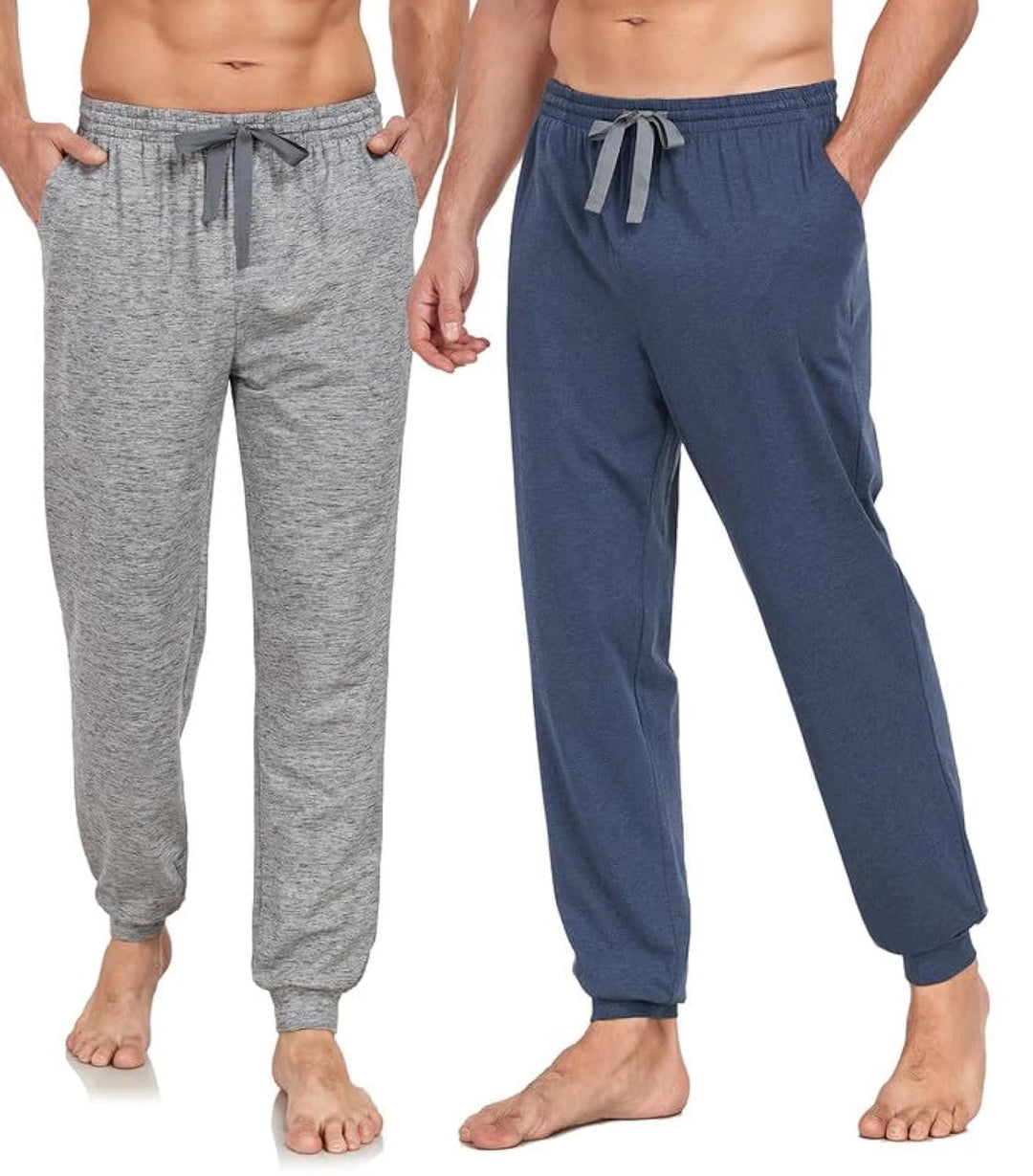 COLORFULLEAF Jogginghose Herren Baumwolle Schlafanzughose Männer Lang Schlafhose Leichte Freizeithos