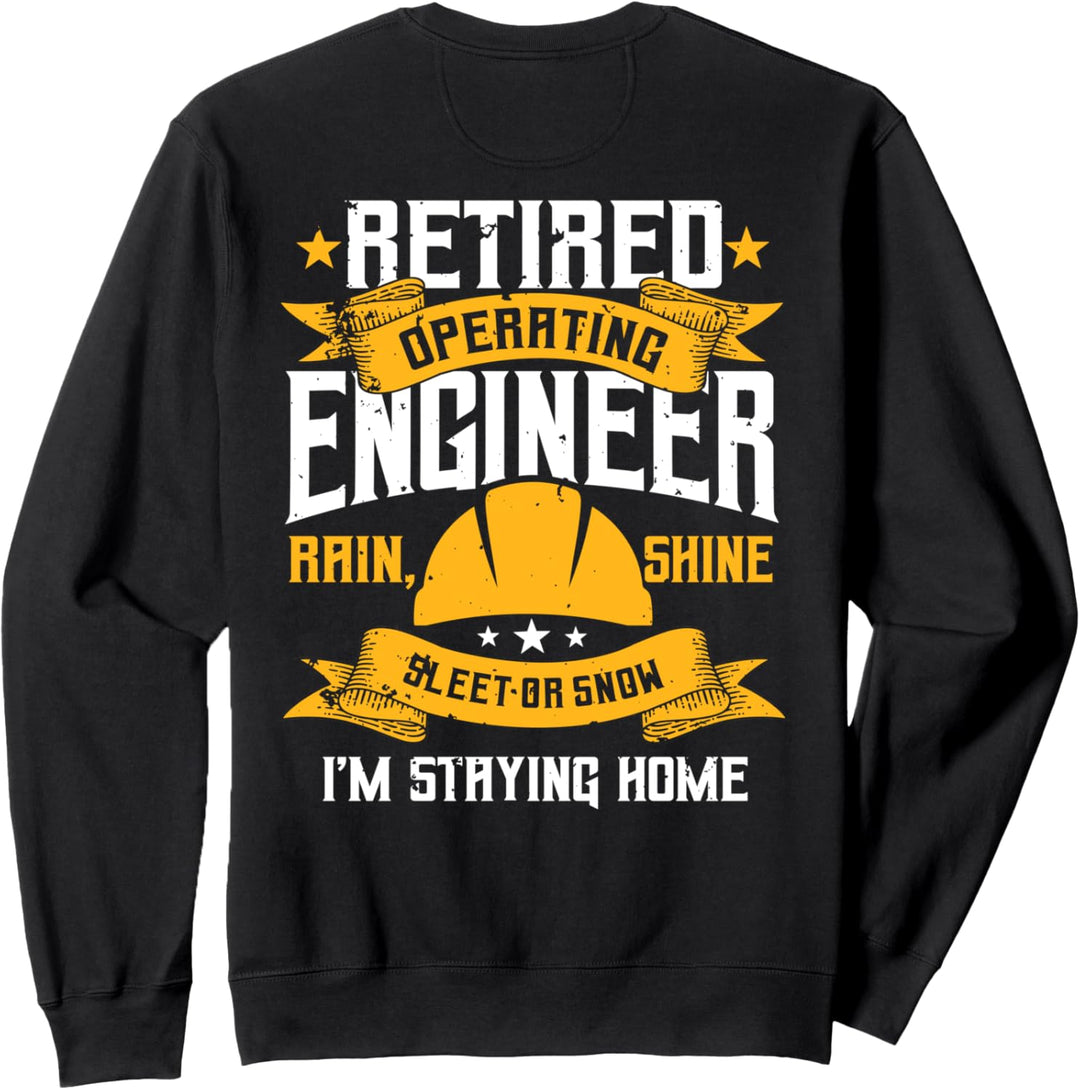 Betriebsingenieure entwerfen auf der Rückseite der Kleidung Sweatshirt