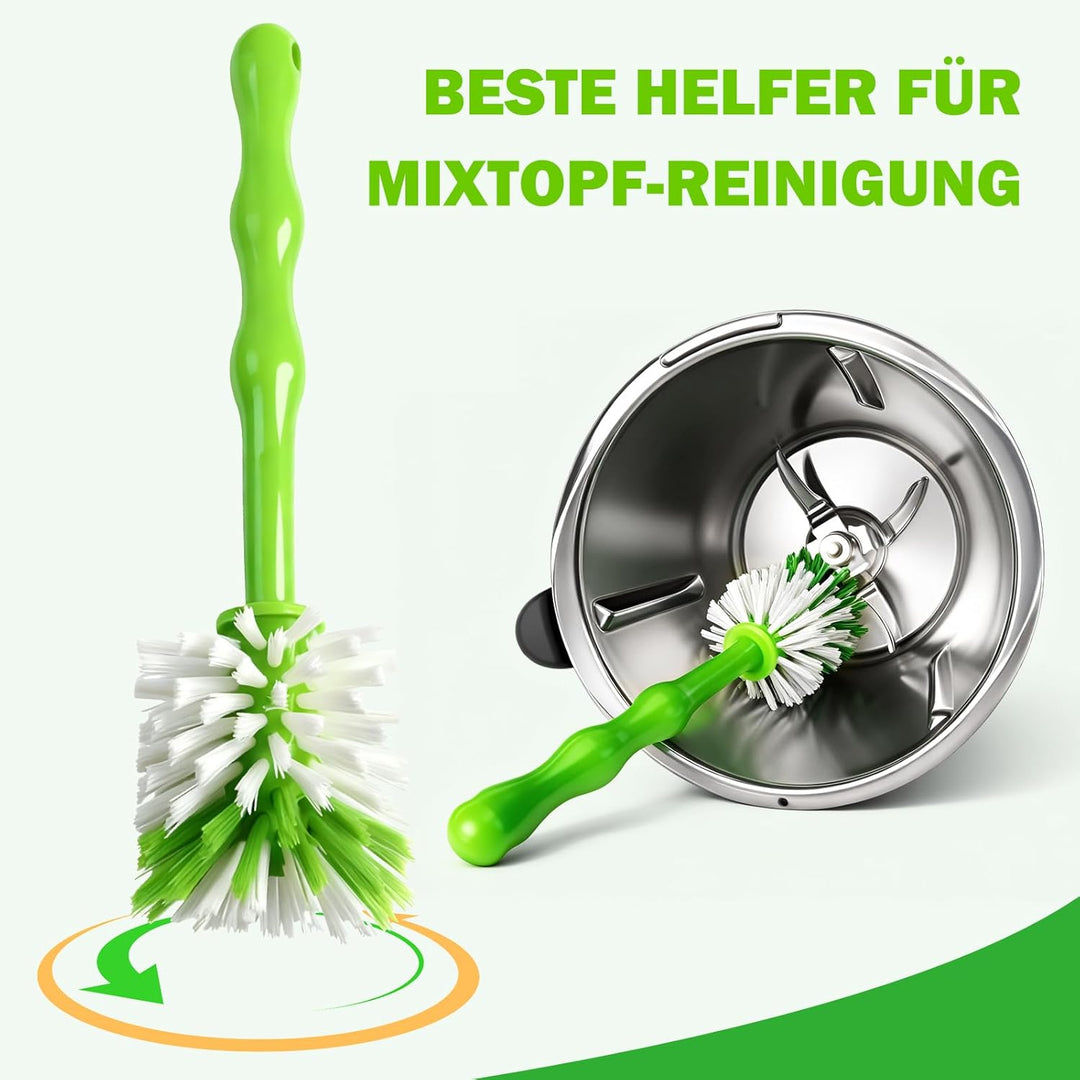 3er Reinigungsbürste Set für Thermomix TM7/TM6/TM5/TM31 &amp; Monsieur Cuisine, Nylonborsten Spülbürste