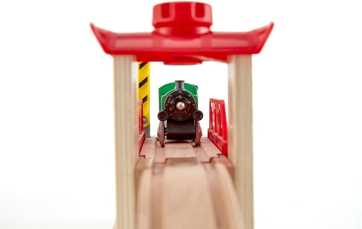 Hape Eisenbahnwelt Zugbrücke aus Holz, ab 3 Jahren
