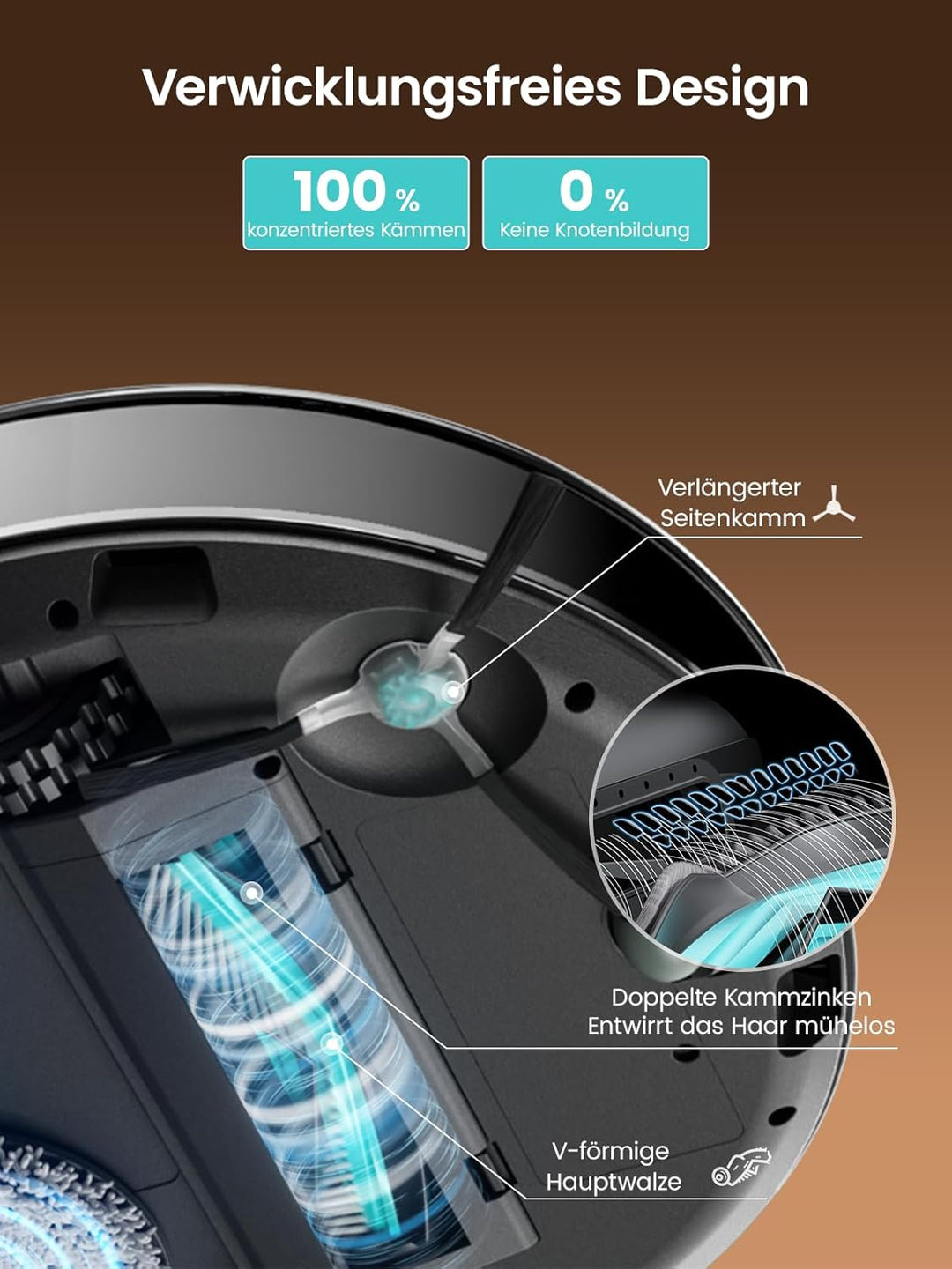 Lefant M3 Max Saugroboter mit wischfunktion, 20000 Pa,Antikollision,Anheben des Wischmopps,LiDAR Nav