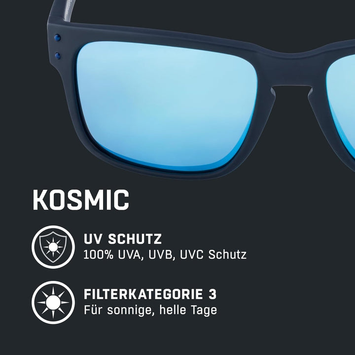 ALPINA KOSMIC - Verspiegelte und Bruchsichere Sonnenbrille Mit 100% UV-Schutz Für Erwachsene Einheit