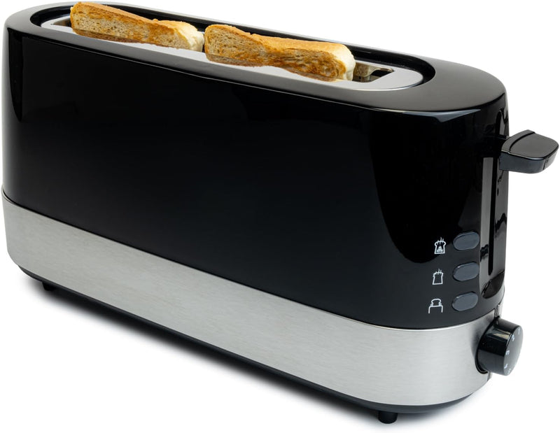 Korona 21305 Toaster 2 Scheiben | Langschlitz | extra schmales Gehäuse | platzsparend | stufenlos ei