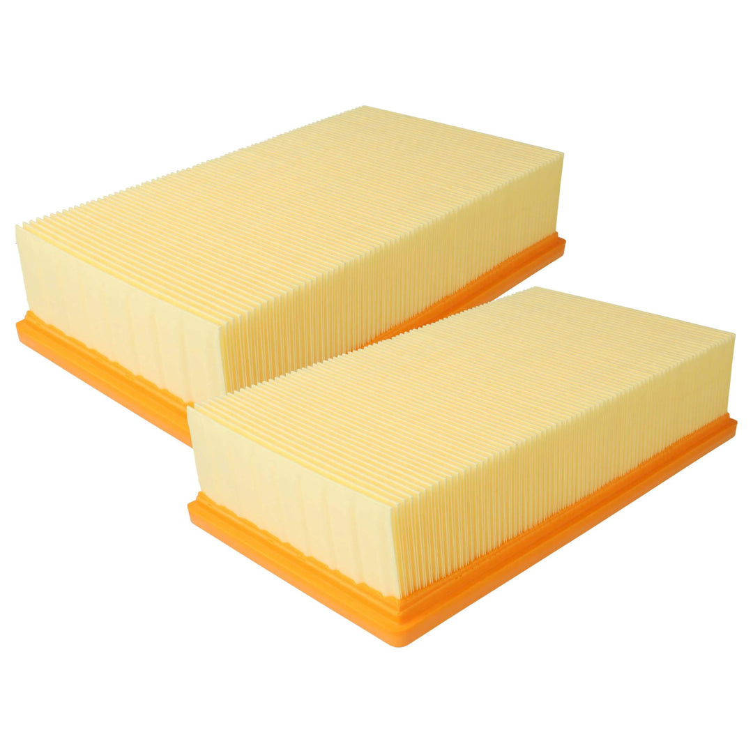 vhbw 2x Flachfaltenfilter kompatibel mit Kärcher NT 40/1 tact | NT 40/1 Tact TE, NT 40/1 Tact TE L S