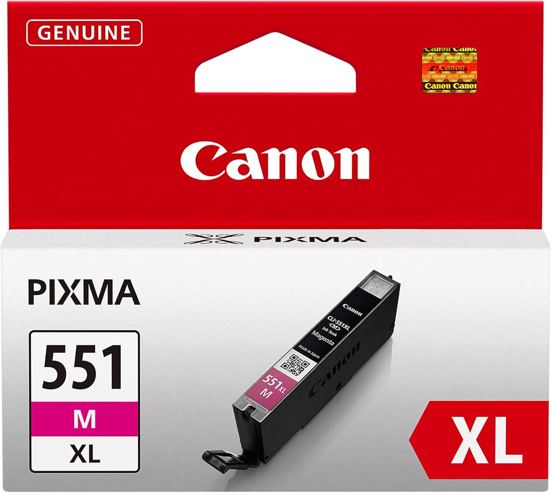 Canon Originaltinte CLI-551M, XL, Magenta, Recyclebare Verpackung Magenta XL Recyclebare Verpackung,