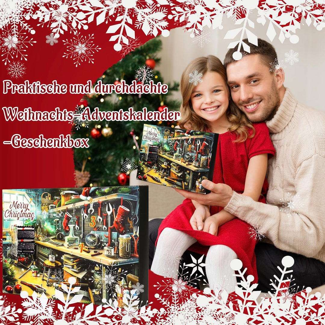 Jeasona Männer Adventskalender Werkzeug 2025 Werkzeug Adventskalender 2025 Männer Werkzeug Geschenk