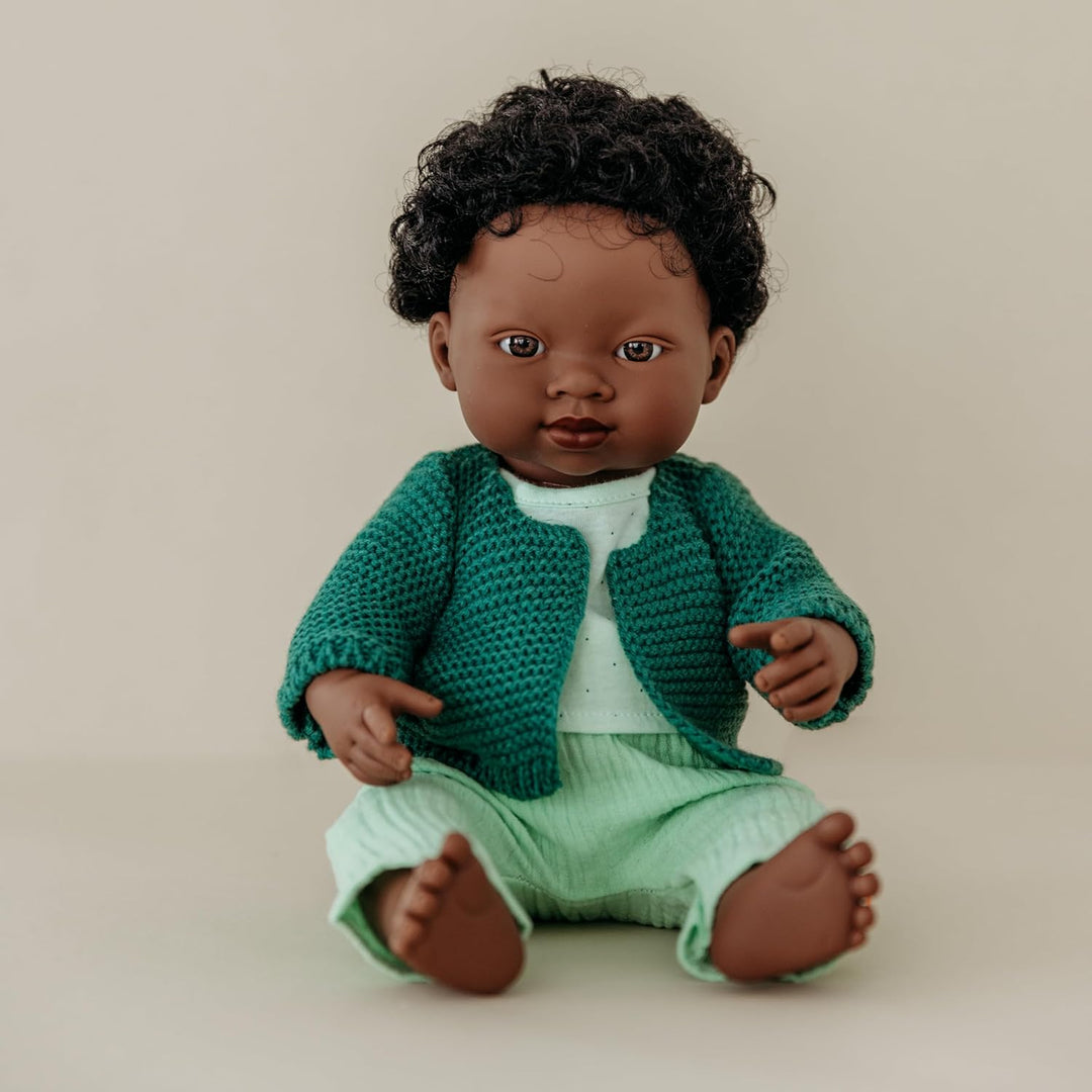 Babypuppe afrikanischer Junge 38cm-31053
