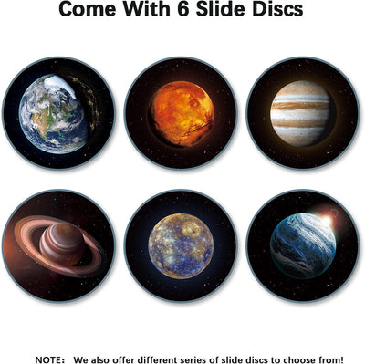 POCOCO Realistische Solarsystem Scheiben Galaxy Home Planetarium Projektor, 5k Ultra HD, 6er Pack (S