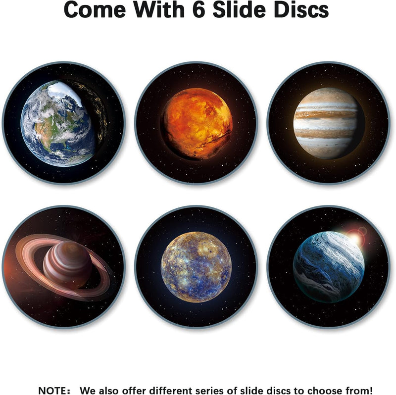 POCOCO Realistische Solarsystem Scheiben Galaxy Home Planetarium Projektor, 5k Ultra HD, 6er Pack (S