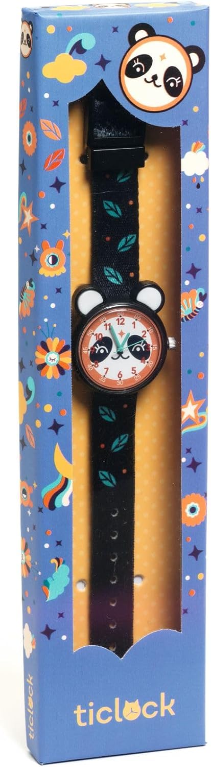 DJECO LBR Panda 50428 Lernuhren, Mehrfarbig
