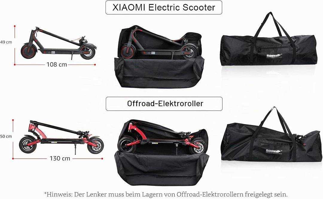 Rhinowalk Tragetasche Schutzhülle für Faltbare E-Scooter Xiaomi Mijia M365 Elektroroller Tragbare Tr