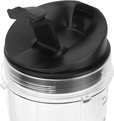 NINJA 18oz, 24oz, 32oz Ersatzteile, Ersatzbecher + Deckelteilset für NINJA 900W 1000W Mixer MEHRWEG