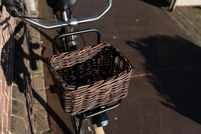 FAST RIDER Fastrider Zeno Fahrradkorb Vorne Rattan, Fahrrad Korb für Vorne für Einkaufs- oder Bücher