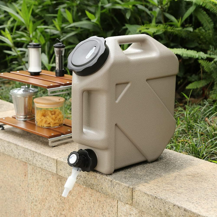 RUYI Wasserkanister mit Hahn und Schraubdeckel, Camping Wasserkanister BPA-frei Trinkwasserkanister,