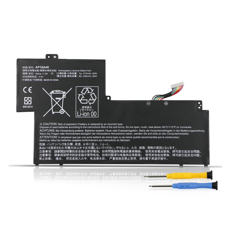 AP16A4K Laptop Akku für Acer Swift 1 SF113-31 Aspire One Cloudbook 11 AO1-132 AO1-132-C5MV AO1-132-C