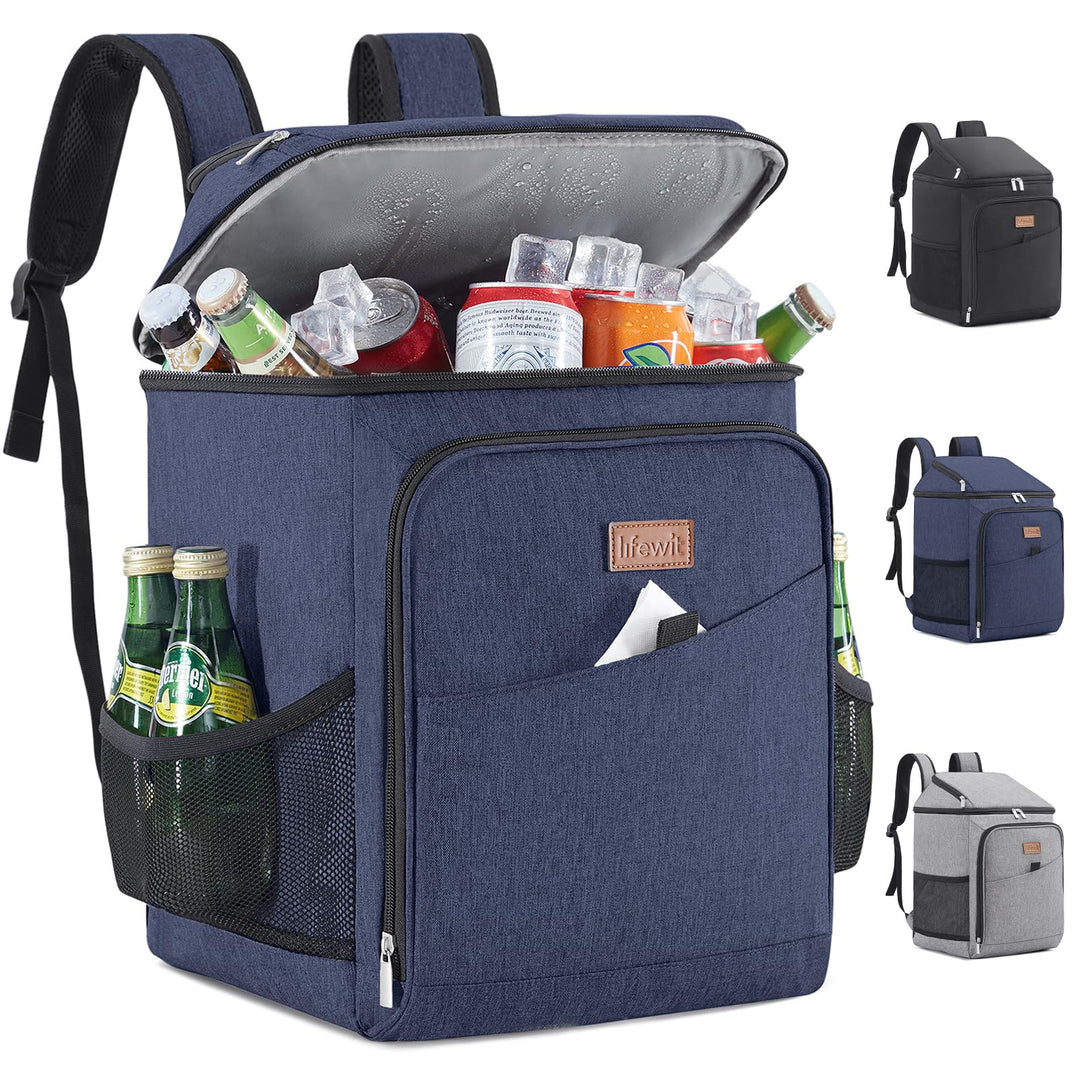 Lifewit 32L, 34 Dosen, isolierte Kühltasche, Grosse kühlrucksack, auslaufsichere tragbare Lunchtasch