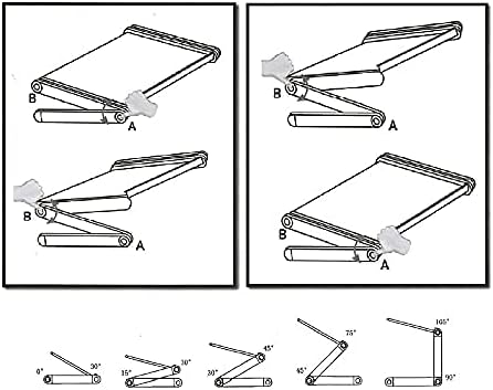 Table Buddy ergonomischer Laptop Ständer, Laptophalter aus Aluminium, leicht, höhenverstellbar, wink