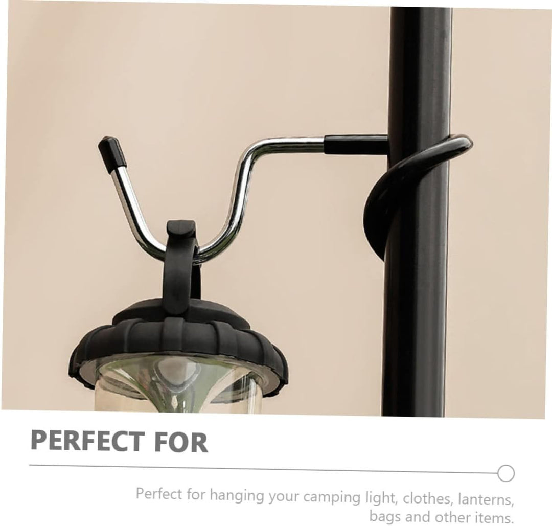 HEMOTON Laternenhaken Für Zeltstangen 3 Stück Camping Haken Ohne Bohren Universal Aufhänger Für Outd