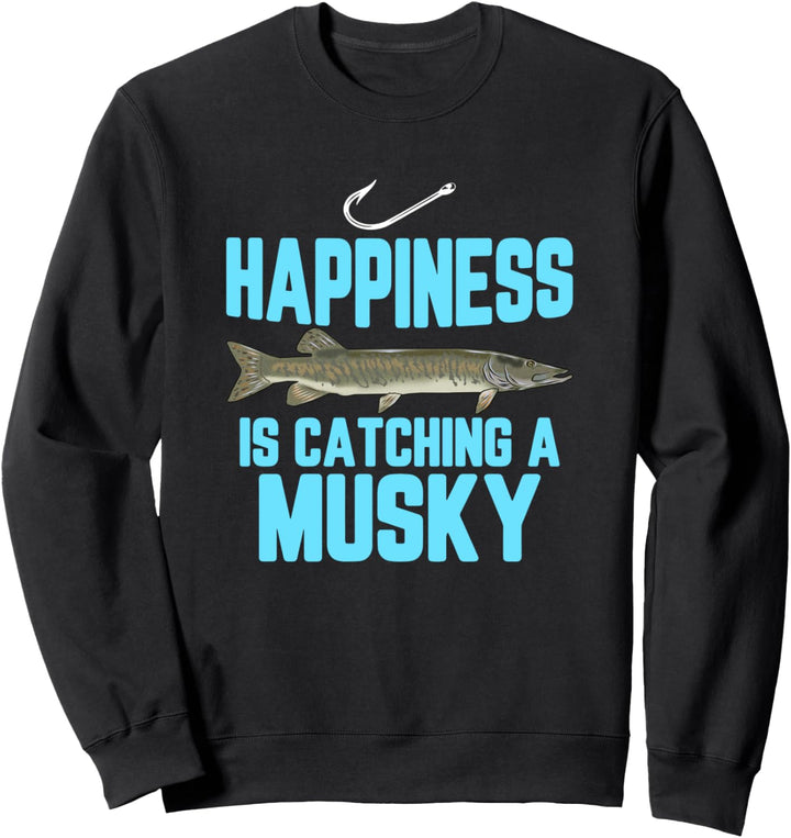 Lustiges Moschusfischangeln, Muskellunge Süsswasserfischangel, Geschenk Sweatshirt
