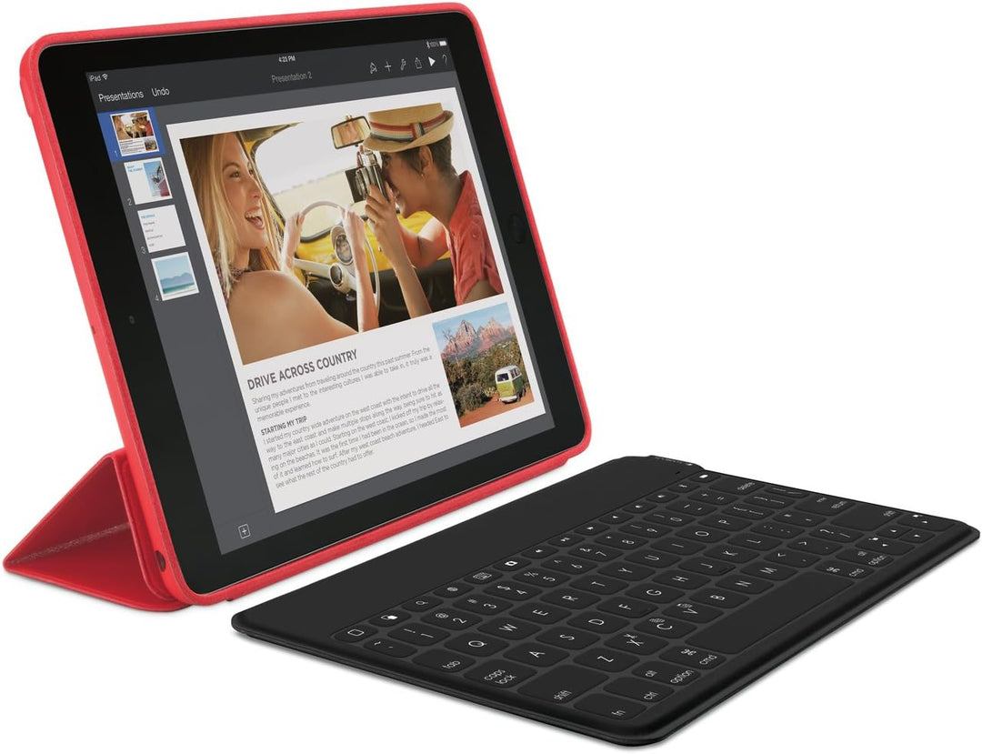 Logitech Keys-to-Go Kabellose Tablet-Tastatur, Bluetooth, iOS-Sondertasten, Ultraleicht & Geräuschlo