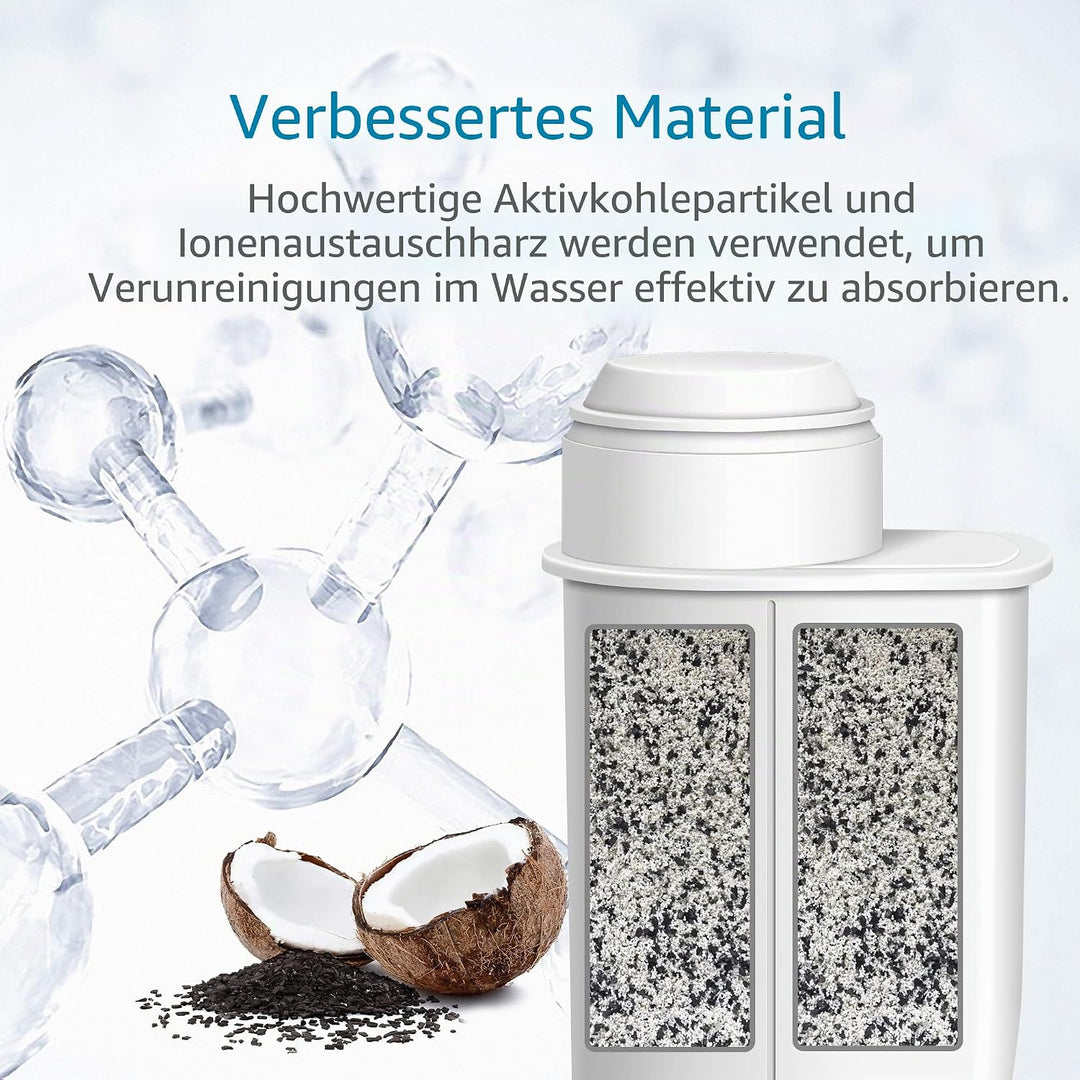 AQUA CREST Ersatzwasserfilter für Saeco® Brita® Intenza+, Philips® Saeco® CA6702/00, Gaggia® Mavea®,