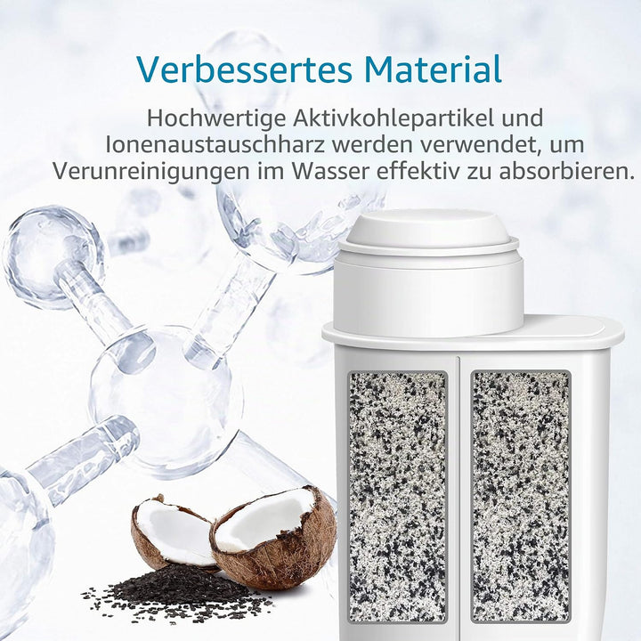 AQUA CREST Ersatzwasserfilter für Saeco® Brita® Intenza+, Philips® Saeco® CA6702/00, Gaggia® Mavea®,