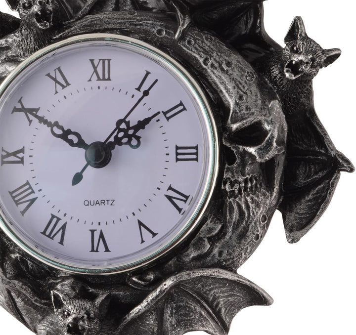 VOGLER Joh. Vogler GmbH Standuhr mit Fledermausschwarm, aus Kunststein, handbemalt