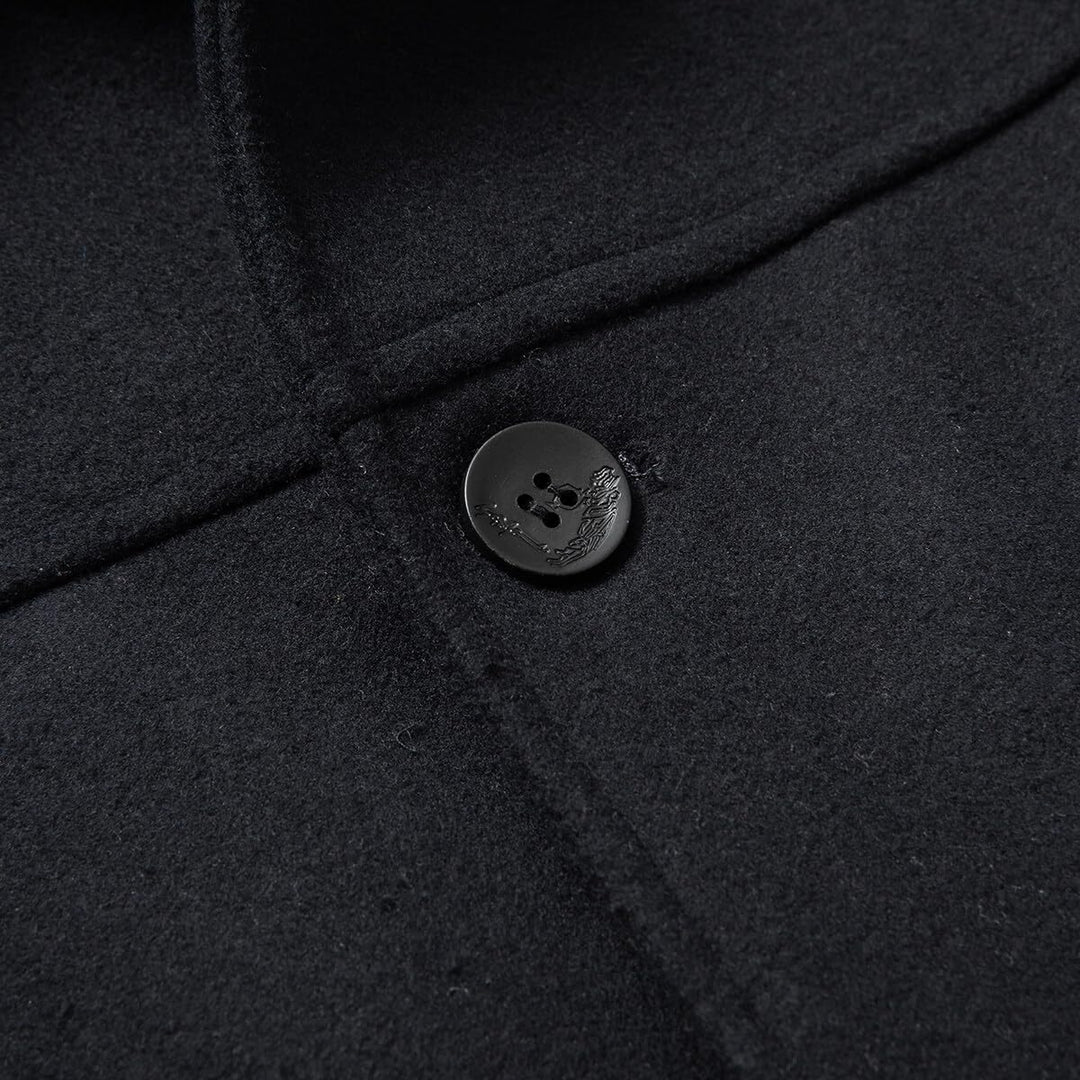 YOUTHUP Mantel Herren Wollmantel Winter Wolle Kurzmantel Regular Fit Kurz Herrenmantel für Business