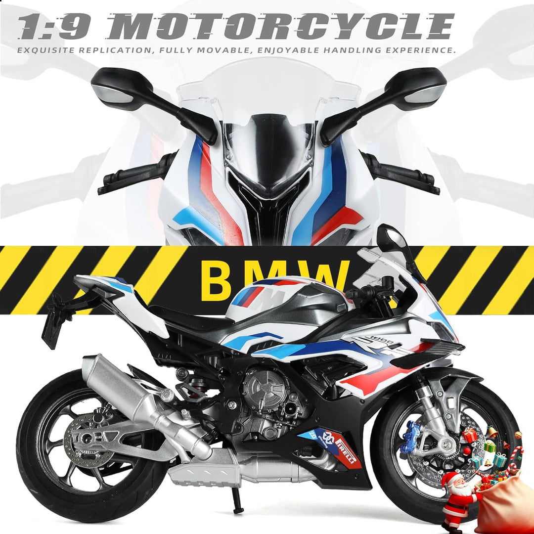 Risopen 1:9 für BMW M 1000RR Modell – Fertigmodell aus kdruckguss, Mini Motorrad Geschenk für Erwach